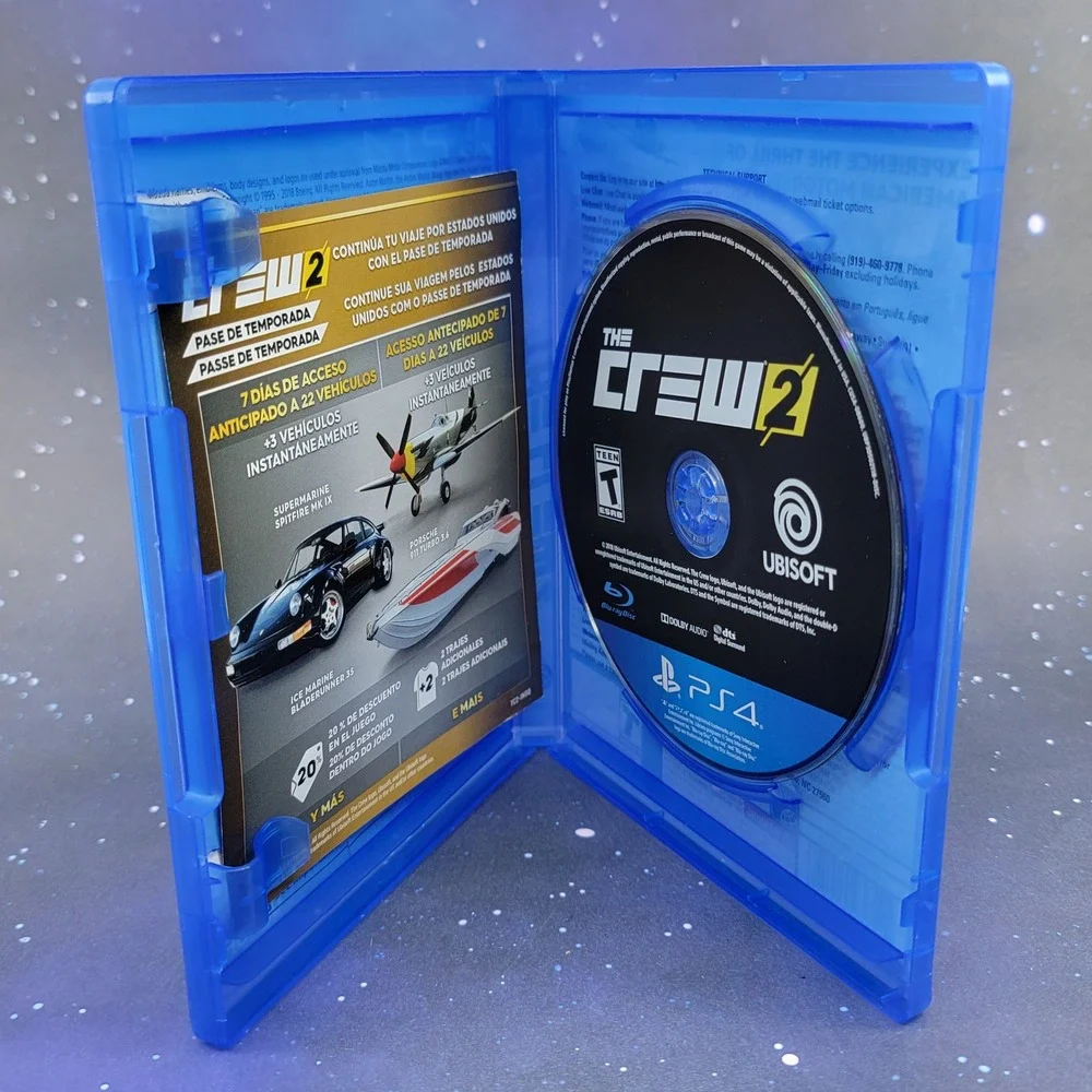 The Crew 2 PS4 PlayStation 4 Ubisoft Racing Game UBP30502118-CVR